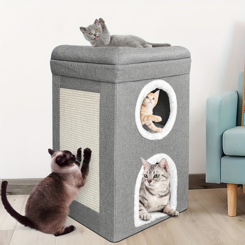 Large cat house cosy bed - cat,