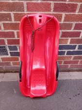 PLASTIC SNOW SLEDGE, TOBOGGAN, SLEIGH, With Steering And Breaks