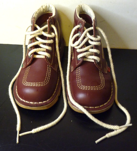 Kickers unsex burgundy leather - kickers,