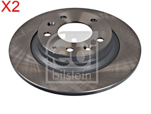 Rear brake disc pcs - x2, febi