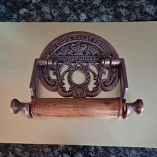 Victorian Toilet Roll Holder The Crown (used-Slightly mis-shaped)