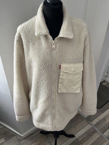 Levi white fleece coat - levi’s,