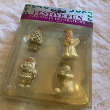 Christmas cake toppers boxed Fiddes Payne Festive Fun 4 Christmas Characters 
