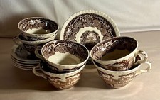 6 Masons Brown Vista Cups And