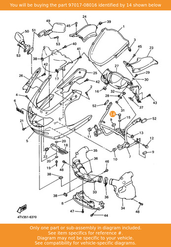 Yamaha bolt 97017 - yamaha, 97017-08016