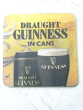  Vintage GUINNESS DRAUGHT - IN CANS - THE SMALLEST IRISH PUB  Beer mat / Coaster