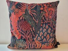 HARLEQUIN Acropora Brazilian Velvet  & Sea Teal Velvet Fabric Cushion Cover Arts