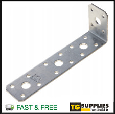 Heavy Duty Galvanised Angle L Shape Bracket Corner Brace Timber 2.5mm THICK
