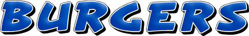 Burgers text sticker cafe - text,