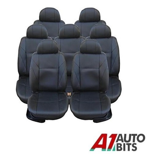 Full set black leather look - black,