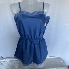 St Michael Blue Silky Satin