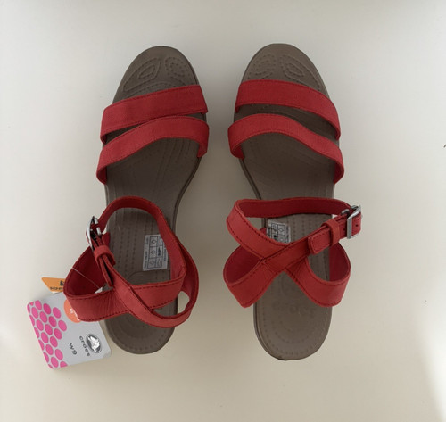 Nwt crocs leigh wedge - nwt,