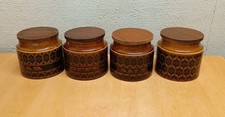 4 X HORNSEA HEIRLOOM STORAGE JARS TEA COFFEE SALT BLANK