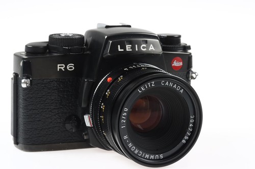 Leica case with summicron r - r6,