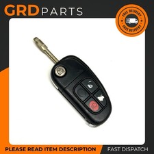 JAGUAR XJ XJR X S type 4 BUTTON FLIP CENTRAL LOCK REMOTE KEY ALARM FOB UNTESTED