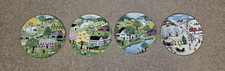 Vintage Staffordshire the Four Seasons collectable plates all 4