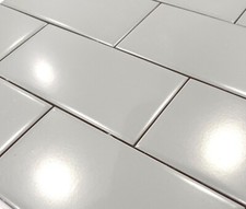 3x6 Light Gray Matte Subway