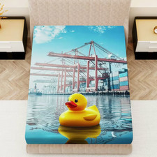 21.Cartoon Rubber Duck Fitted