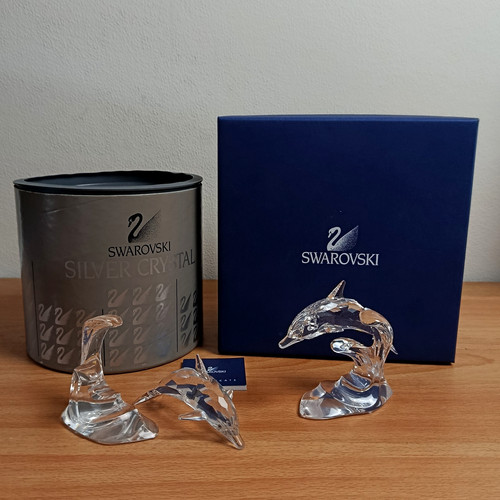 Swarovski crystal dolphin - x,