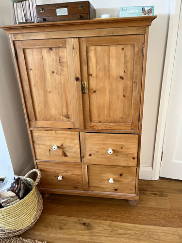 Wooden solid pine vintage