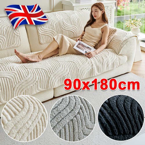 Thick plush sofa cover - plush,