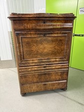 Stunning 19th Century Biedermeier Style Walnut Secretaire