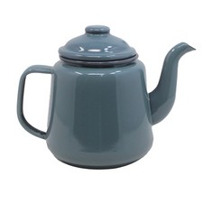 Enamel Teapot Tin Falcon Grey