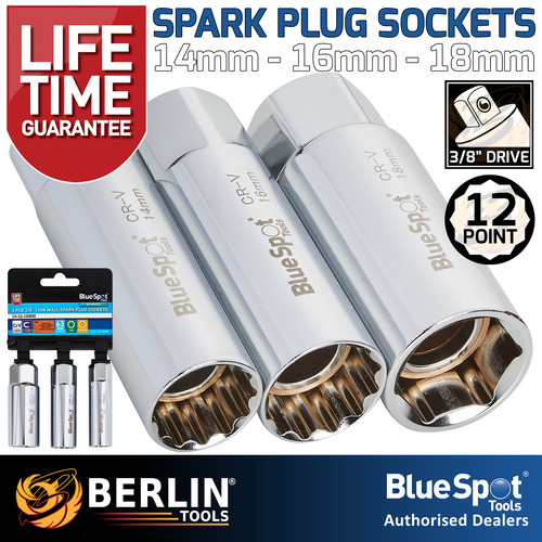 Spark plug sockets 8in thin - plug,