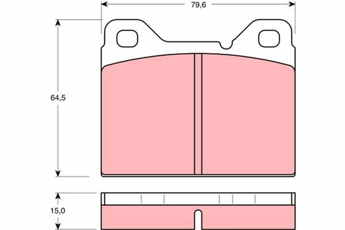 Fits trw gdb1065 ham pads - trw,