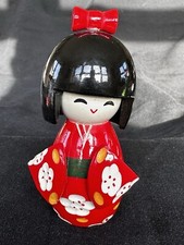 Cute Kokeshi Style Figurine In
