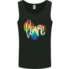 LGBT Love Gay Pride Day Awareness Mens Vest Tank Top
