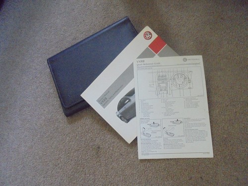 Vauxhall vxr8 handbook - vauxhall, /