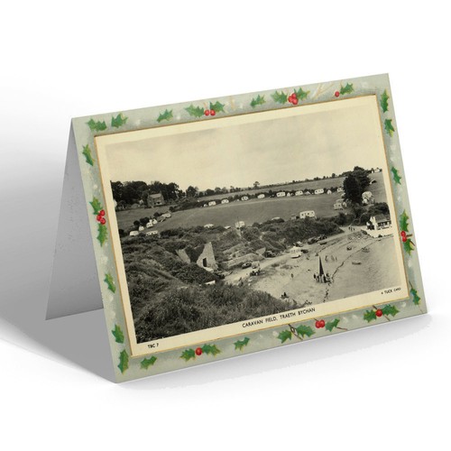 Xmas notelet vintage wales - xmas,