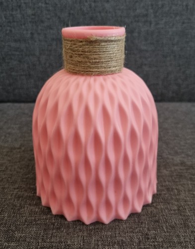 Pink plastic nordic - plastic, vase