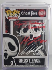 4X Signed GHOST FACE Funko Neve Campbell Matthew Lillard Skeet Ulrich R Jackson