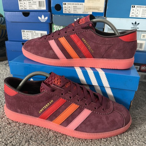 Size adidas amsterdam red - uk,