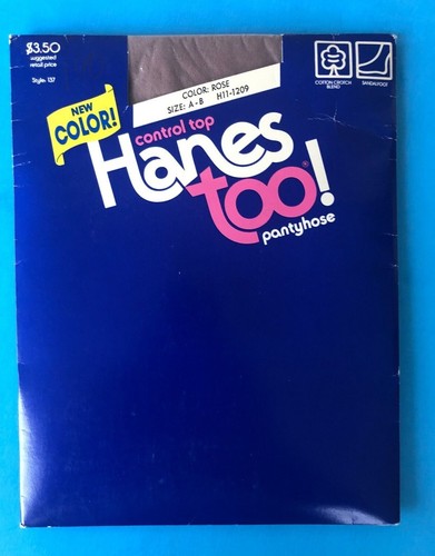 Vtg hanes too pantyhose - '85,