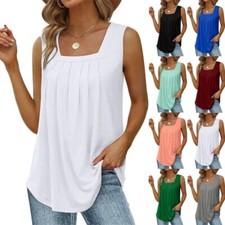 Womens Sleeveless Vest Tops