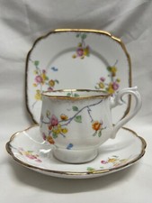 Royal Albert Crown China England Floral Tea Trio ✅ 1198