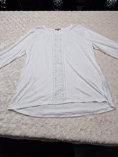 Jigsaw White Ladies Top Size L