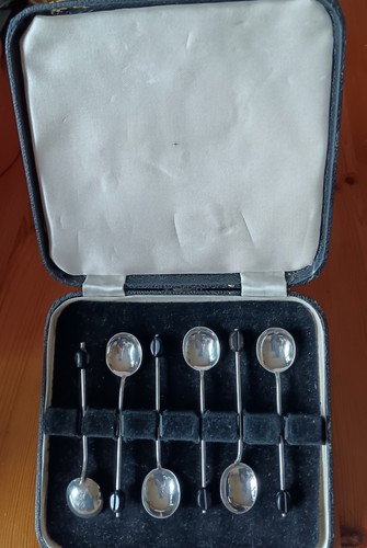 Cased set silver - cased, of