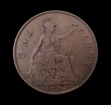 GEORGE V 1933 BRONZE PENNY -