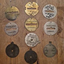 Antique Banjo Barometer Brass