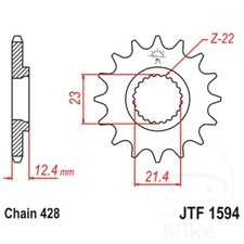 JT Front Sprocket 15 Tooth 428