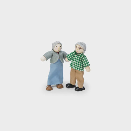 Wooden dolls house - dolls,