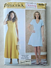 Butterick Sewing Pattern B6850 Dress in 2 lengths Sizes 6 to 22 Uncut