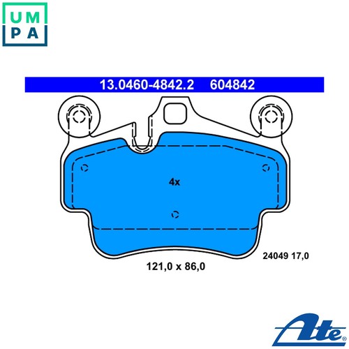 Brake pad set disc - pad,