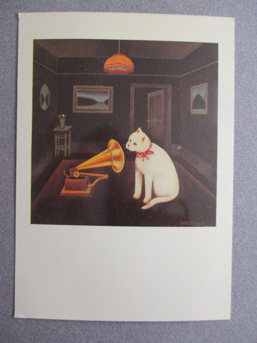 Cat postcard 1979 martin - cat, leman