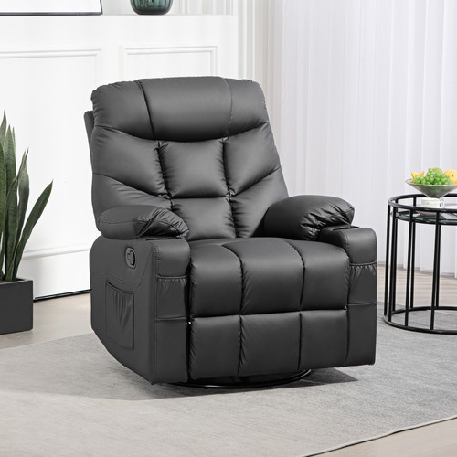 Leather manual recliner - leather,