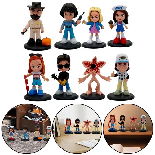 8pcs stranger things pvc - 8pcs,